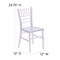 Emma and Oliver 10 Pack Child’s All Occasion Resin Chiavari Chair for Home or Home Based Rental Business